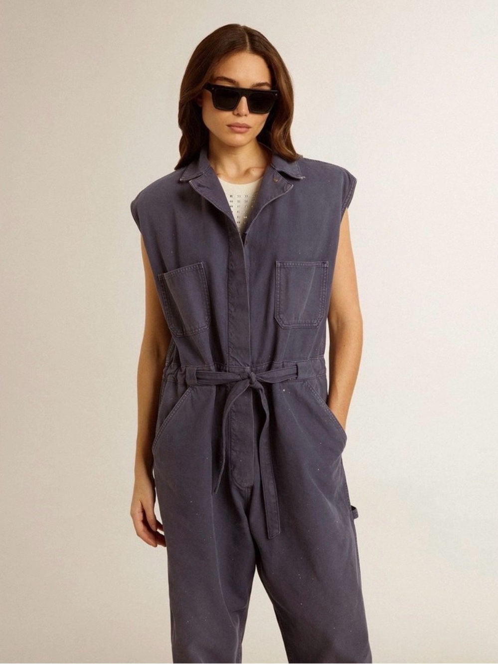 Golden Goose Sleeveless Jumpsuit in Blue